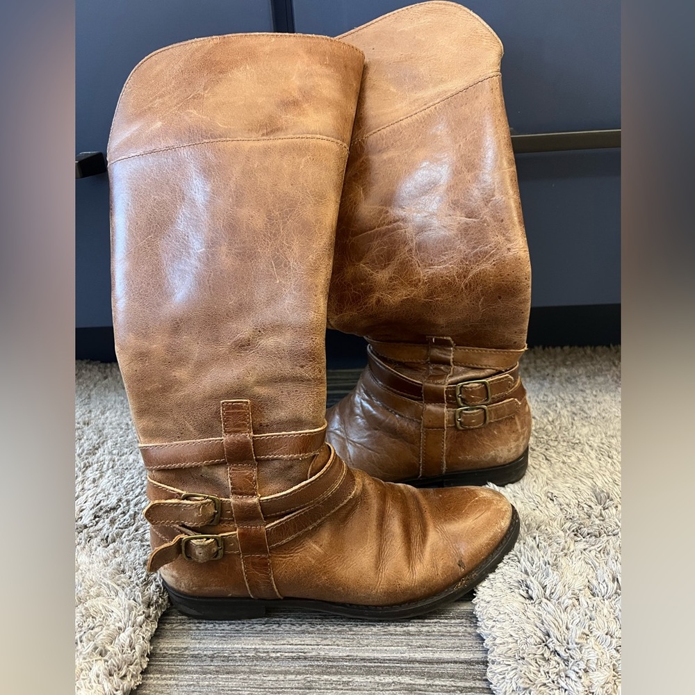 Matisse Brown Leather Knee-High Boots